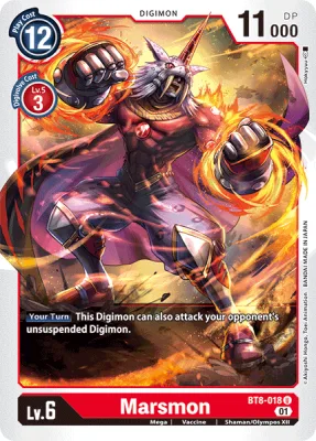 Marsmon, Digimon card BT8-018
