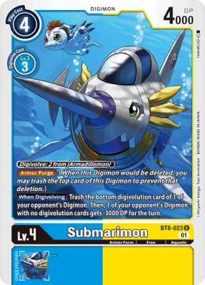 Submarimon, Digimon card BT8-023