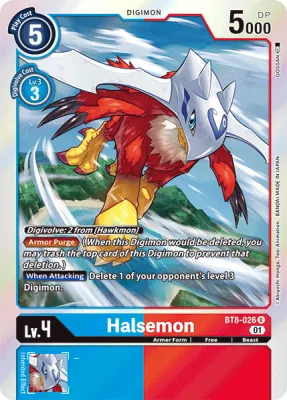 Halsemon, Digimon card BT8-026