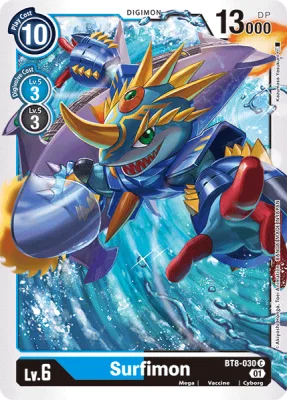 Surfimon, Digimon card BT8-030