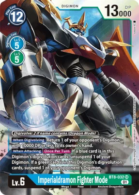 Imperialdramon Fighter Mode, Digimon card BT8-032