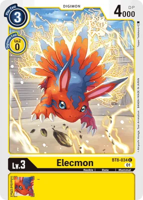 Elecmon, Digimon card BT8-034