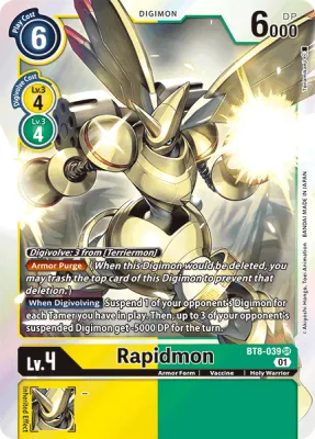 Rapidmon, Digimon card BT8-039