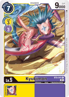 Kyukimon, Digimon card BT8-041