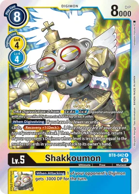 Shakkoumon, Digimon card BT8-042