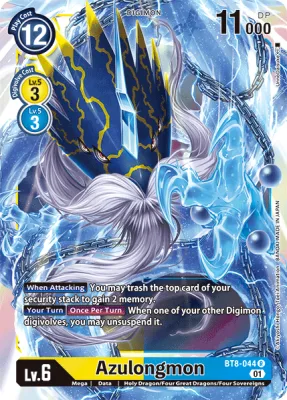 Azulongmon, Digimon card BT8-044