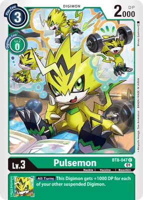 Pulsemon, Digimon card BT8-047