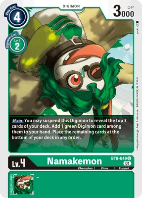 Namakemon, Digimon card BT8-049