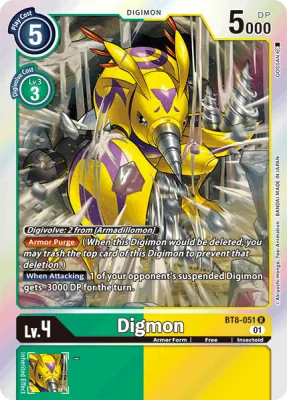Digmon, Digimon card BT8-051