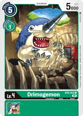 Drimogemon, Digimon card BT8-052