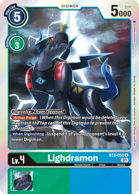 Lighdramon, Digimon card BT8-053