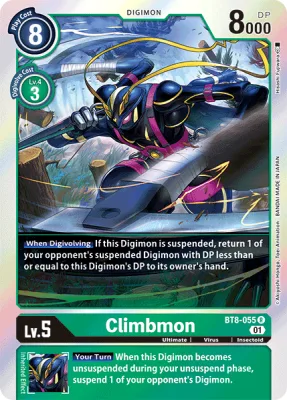 Climbmon, Digimon card BT8-055