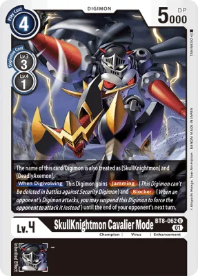 SkullKnightmon Cavalier Mode, Digimon card BT8-062