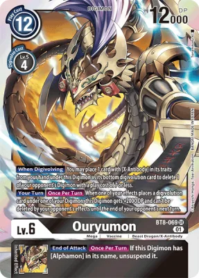 Ouryumon, Digimon card BT8-069