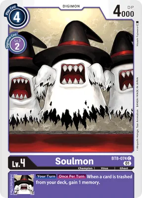 Soulmon, Digimon card BT8-074