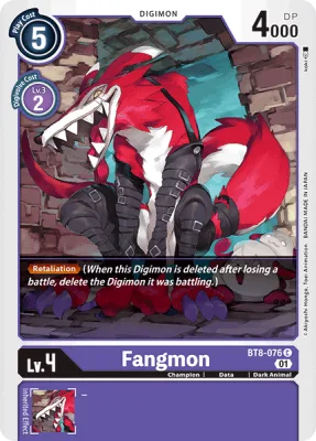 Fangmon, Digimon card BT8-076