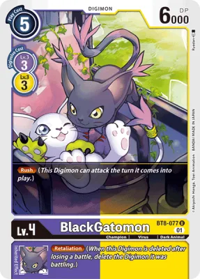 BlackGatomon, Digimon card BT8-077