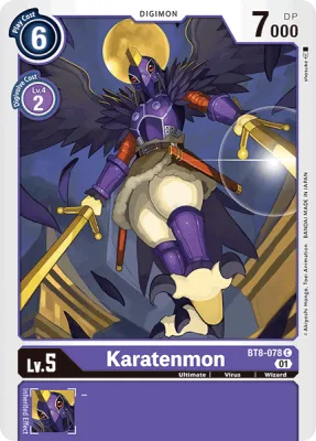 Karatenmon, Digimon card BT8-078