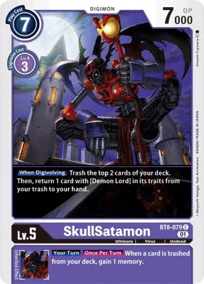 SkullSatamon, Digimon card BT8-079