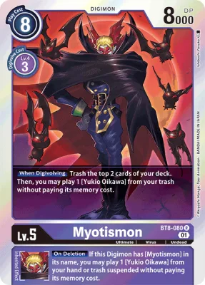 Myotismon, Digimon card BT8-080