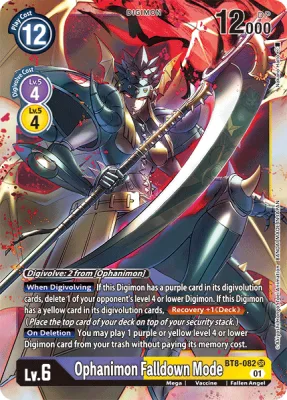 Ophanimon Falldown Mode, Digimon card BT8-082