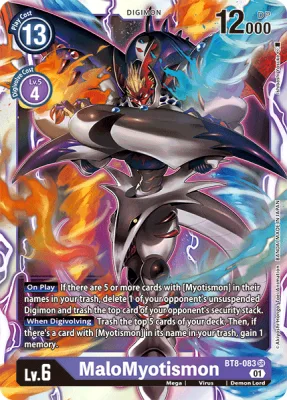 MaloMyotismon, Digimon card BT8-083