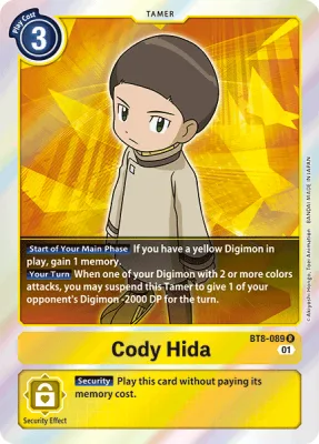 Cody Hida, Digimon card BT8-089