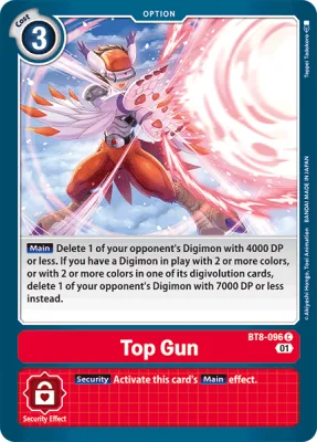Top Gun, Digimon card BT8-096