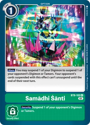 Samādhi Śānti, Digimon card BT8-102