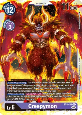 Creepymon, Digimon card BT8-111