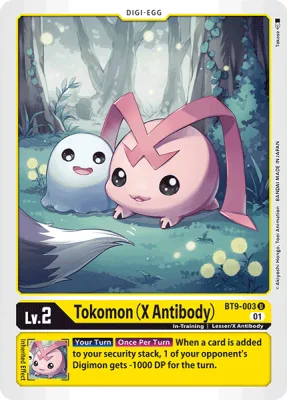 Tokomon (X Antibody), Digimon card BT9-003