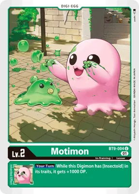 Motimon, Digimon card BT9-004