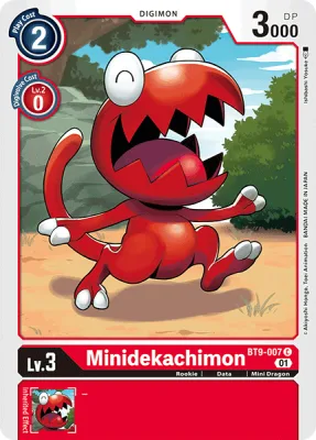 Minidekachimon, Digimon card BT9-007