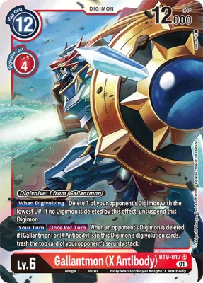 Gallantmon (X Antibody), Digimon card BT9-017