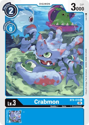 Crabmon, Digimon card BT9-019