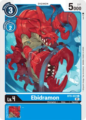 Ebidramon, Digimon card BT9-022