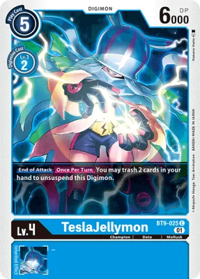 TeslaJellymon, Digimon card BT9-025