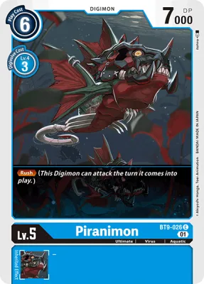 Piranimon, Digimon card BT9-026