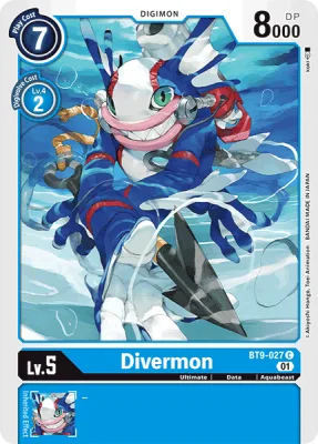 Divermon, Digimon card BT9-027