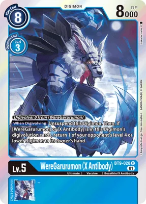 WereGarurumon (X Antibody), Digimon card BT9-028