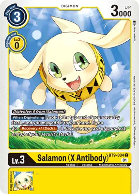 Salamon (X Antibody), Digimon card BT9-034