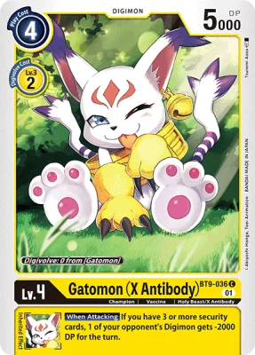 Gatomon (X Antibody), Digimon card BT9-036