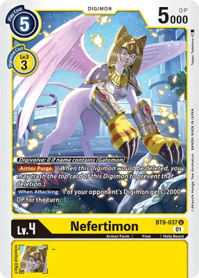 Nefertimon, Digimon card BT9-037