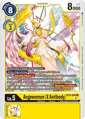 Angewomon (X Antibody), Digimon card BT9-040