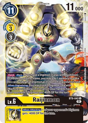 Raijinmon, Digimon card BT9-042