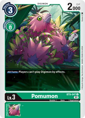 Pomumon, Digimon card BT9-047