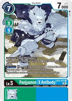 Panjyamon (X Antibody), Digimon card BT9-051