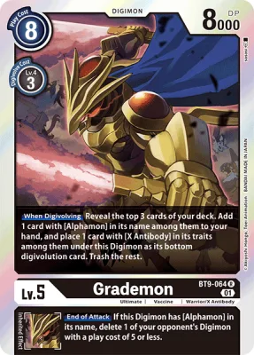 Grademon, Digimon card BT9-064