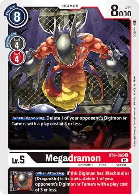 Megadramon, Digimon card BT9-065