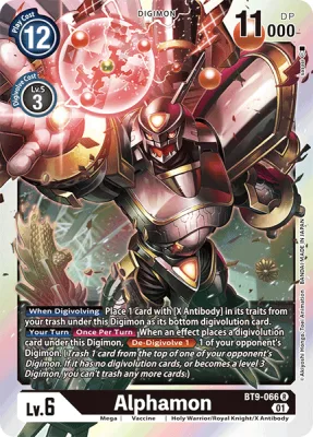 Alphamon, Digimon card BT9-066